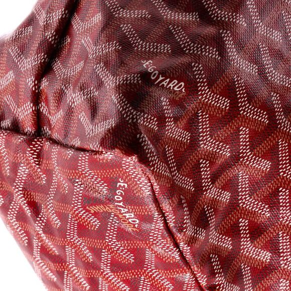 Goyard Saint Louis Tote Coated Canvas PM Red - Picture 8 of 9